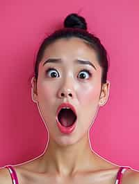 the image is a vibrant and colorful thumbnail, typically used for a youtube video. it features the exaggerated face of one woman expressing shock and humor, emphasizing the crazy theme of the video. their face is outlined with a white stroke to make it stand out against the pink background. this type of design is commonly used to attract viewers on social media platforms by promising entertaining and possibly awkward content.