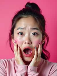 the image is a vibrant and colorful thumbnail, typically used for a youtube video. it features the exaggerated face of one woman expressing shock and humor, emphasizing the crazy theme of the video. their face is outlined with a white stroke to make it stand out against the pink background. this type of design is commonly used to attract viewers on social media platforms by promising entertaining and possibly awkward content.