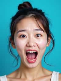 the image is a vibrant and colorful thumbnail, typically used for a youtube video. it features the exaggerated face of one woman expressing shock and humor, emphasizing the crazy theme of the video. their face is outlined with a white stroke to make it stand out against the blue background. this type of design is commonly used to attract viewers on social media platforms by promising entertaining and possibly awkward content.