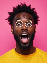 the image is a vibrant and colorful thumbnail, typically used for a youtube video. it features the exaggerated face of one man expressing shock and humor, emphasizing the crazy theme of the video. their face is outlined with a white stroke to make it stand out against the pink background. this type of design is commonly used to attract viewers on social media platforms by promising entertaining and possibly awkward content.