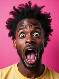 the image is a vibrant and colorful thumbnail, typically used for a youtube video. it features the exaggerated face of one man expressing shock and humor, emphasizing the crazy theme of the video. their face is outlined with a white stroke to make it stand out against the pink background. this type of design is commonly used to attract viewers on social media platforms by promising entertaining and possibly awkward content.