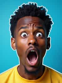 the image is a vibrant and colorful thumbnail, typically used for a youtube video. it features the exaggerated face of one man expressing shock and humor, emphasizing the crazy theme of the video. their face is outlined with a white stroke to make it stand out against the blue background. this type of design is commonly used to attract viewers on social media platforms by promising entertaining and possibly awkward content.