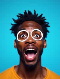 the image is a vibrant and colorful thumbnail, typically used for a youtube video. it features the exaggerated face of one man expressing shock and humor, emphasizing the crazy theme of the video. their face is outlined with a white stroke to make it stand out against the blue background. this type of design is commonly used to attract viewers on social media platforms by promising entertaining and possibly awkward content.