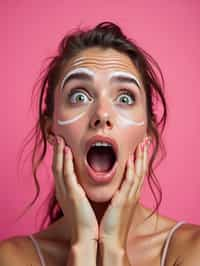 the image is a vibrant and colorful thumbnail, typically used for a youtube video. it features the exaggerated face of one woman expressing shock and humor, emphasizing the crazy theme of the video. their face is outlined with a white stroke to make it stand out against the pink background. this type of design is commonly used to attract viewers on social media platforms by promising entertaining and possibly awkward content.