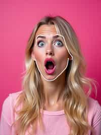 the image is a vibrant and colorful thumbnail, typically used for a youtube video. it features the exaggerated face of one woman expressing shock and humor, emphasizing the crazy theme of the video. their face is outlined with a white stroke to make it stand out against the pink background. this type of design is commonly used to attract viewers on social media platforms by promising entertaining and possibly awkward content.