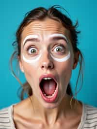 the image is a vibrant and colorful thumbnail, typically used for a youtube video. it features the exaggerated face of one woman expressing shock and humor, emphasizing the crazy theme of the video. their face is outlined with a white stroke to make it stand out against the blue background. this type of design is commonly used to attract viewers on social media platforms by promising entertaining and possibly awkward content.