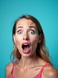 the image is a vibrant and colorful thumbnail, typically used for a youtube video. it features the exaggerated face of one woman expressing shock and humor, emphasizing the crazy theme of the video. their face is outlined with a white stroke to make it stand out against the blue background. this type of design is commonly used to attract viewers on social media platforms by promising entertaining and possibly awkward content.