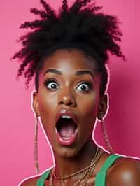 the image is a vibrant and colorful thumbnail, typically used for a youtube video. it features the exaggerated face of one woman expressing shock and humor, emphasizing the crazy theme of the video. their face is outlined with a white stroke to make it stand out against the pink background. this type of design is commonly used to attract viewers on social media platforms by promising entertaining and possibly awkward content.