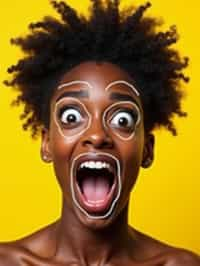 the image is a vibrant and colorful thumbnail, typically used for a youtube video. it features the exaggerated face of one woman expressing shock and humor, emphasizing the crazy theme of the video. their face is outlined with a white stroke to make it stand out against the yellow background. this type of design is commonly used to attract viewers on social media platforms by promising entertaining and possibly awkward content.