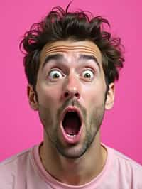 the image is a vibrant and colorful thumbnail, typically used for a youtube video. it features the exaggerated face of one man expressing shock and humor, emphasizing the crazy theme of the video. their face is outlined with a white stroke to make it stand out against the pink background. this type of design is commonly used to attract viewers on social media platforms by promising entertaining and possibly awkward content.