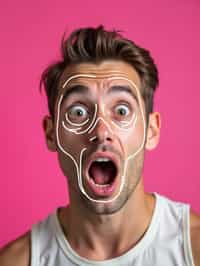 the image is a vibrant and colorful thumbnail, typically used for a youtube video. it features the exaggerated face of one man expressing shock and humor, emphasizing the crazy theme of the video. their face is outlined with a white stroke to make it stand out against the pink background. this type of design is commonly used to attract viewers on social media platforms by promising entertaining and possibly awkward content.