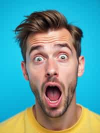 the image is a vibrant and colorful thumbnail, typically used for a youtube video. it features the exaggerated face of one man expressing shock and humor, emphasizing the crazy theme of the video. their face is outlined with a white stroke to make it stand out against the blue background. this type of design is commonly used to attract viewers on social media platforms by promising entertaining and possibly awkward content.