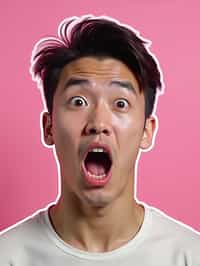 the image is a vibrant and colorful thumbnail, typically used for a youtube video. it features the exaggerated face of one man expressing shock and humor, emphasizing the crazy theme of the video. their face is outlined with a white stroke to make it stand out against the pink background. this type of design is commonly used to attract viewers on social media platforms by promising entertaining and possibly awkward content.