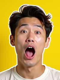 the image is a vibrant and colorful thumbnail, typically used for a youtube video. it features the exaggerated face of one man expressing shock and humor, emphasizing the crazy theme of the video. their face is outlined with a white stroke to make it stand out against the yellow background. this type of design is commonly used to attract viewers on social media platforms by promising entertaining and possibly awkward content.