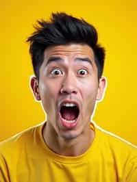 the image is a vibrant and colorful thumbnail, typically used for a youtube video. it features the exaggerated face of one man expressing shock and humor, emphasizing the crazy theme of the video. their face is outlined with a white stroke to make it stand out against the yellow background. this type of design is commonly used to attract viewers on social media platforms by promising entertaining and possibly awkward content.