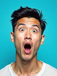 the image is a vibrant and colorful thumbnail, typically used for a youtube video. it features the exaggerated face of one man expressing shock and humor, emphasizing the crazy theme of the video. their face is outlined with a white stroke to make it stand out against the blue background. this type of design is commonly used to attract viewers on social media platforms by promising entertaining and possibly awkward content.