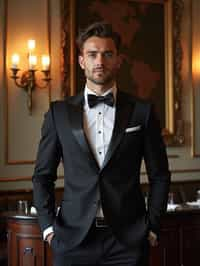 a man wearing  luxurious suit in luxury restaurant, instagram photo, instagram,  fit body