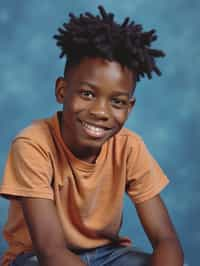 (school portrait) photo headshot of a young 18 y o man in 1990s style, nineties style, 90s, 1990s fashion, 1990s hair, school, man is sitting and posing for a (yearbook) picture, blue yearbook background, official school yearbook photo, man sitting (looking straight into camera), (school shoot), (inside), blue yearbook background