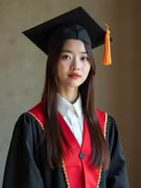 a graduate woman in their academic gown