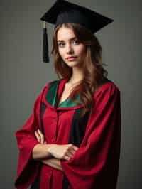 a graduate woman in their academic regalia