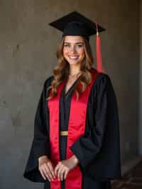 a graduate woman in their academic regalia