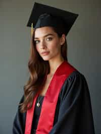 a graduate woman in their academic gown